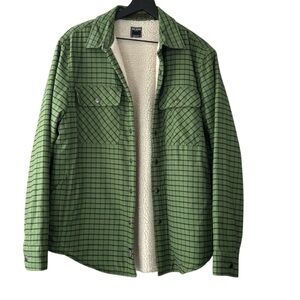 Todd Snyder Men’s Todd Basecamp Shacket Size Medium Greem Shirt Jacket Sherpa